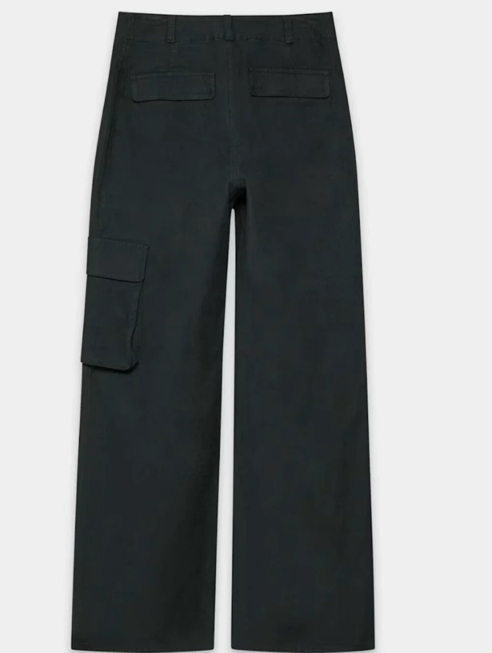 Aritzia WILFRED FREE Picture Cargo Pant Black Wide Leg Sz 0